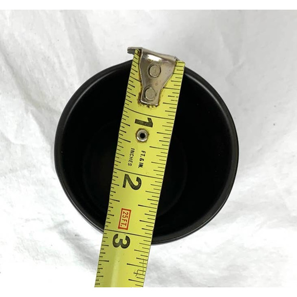 Rae Dunn Magenta Black Love Dimpled Candle Holder Cup Empty - Picture 5 of 6